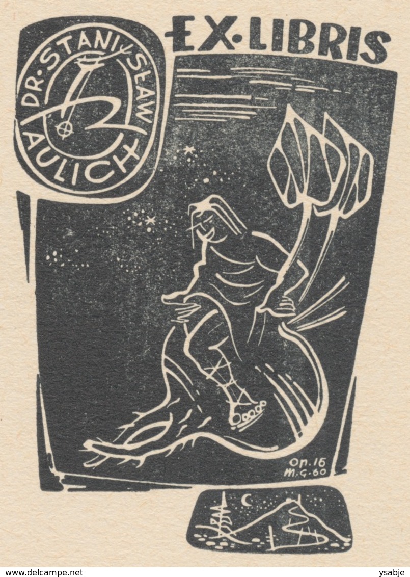 Ex Libris Dr Stanislaw Aulich -  - Bookplates