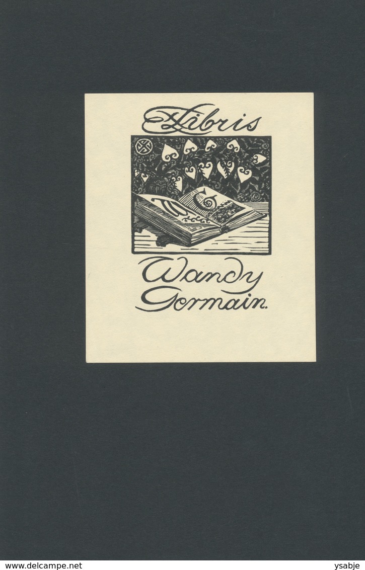 Ex Libris Wandy Germain - Stanisław Jakubowski (1898-1964) - Bookplates