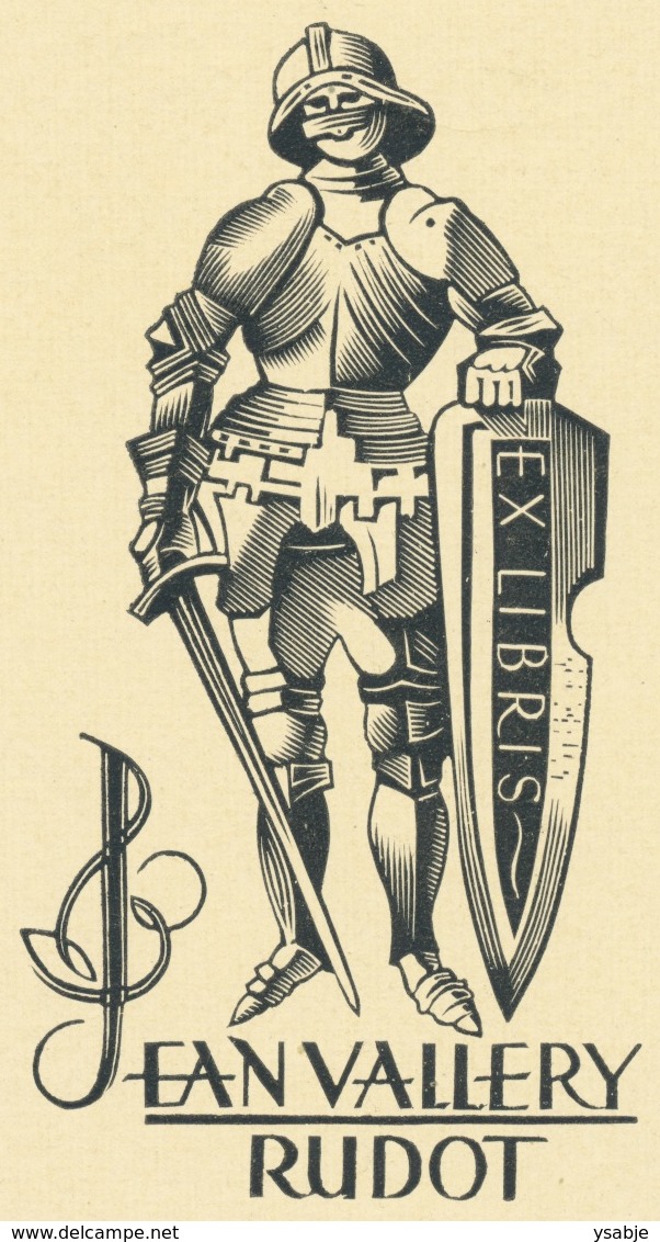 Ex Libris Jean Vallery Rudot - Edward Kuczynski (1905-1958) - Ex Libris