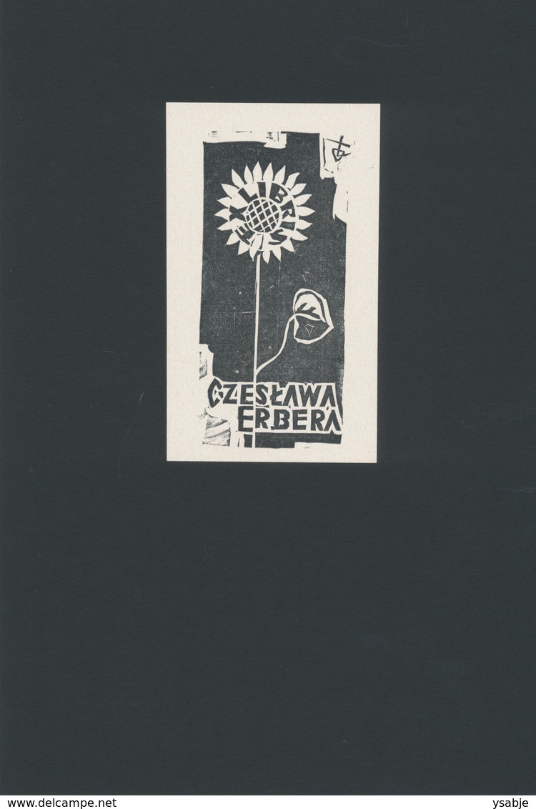 Ex Libris Czeslawa Erbera - Kazimierz Nekanda-Trepka (1918-1988) - Exlibris