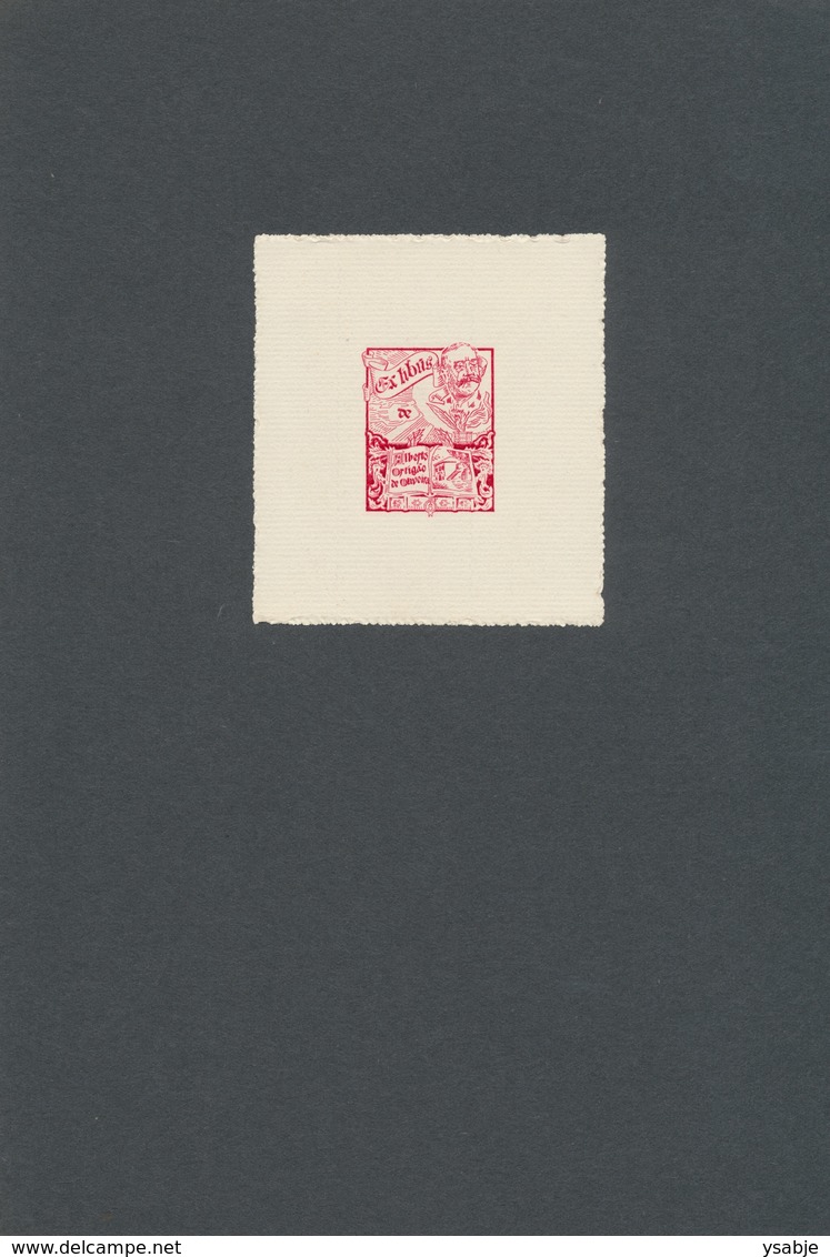 Ex Libris Alberto Ortigao De Oliveira -  - Ex-libris