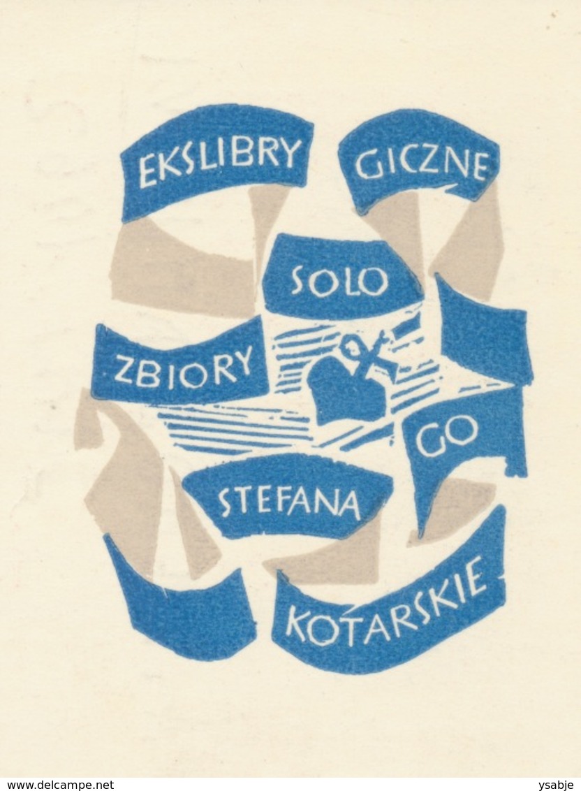 Ex Libris Stefan Kotarski - Adam Młodzianowski - Ex Libris