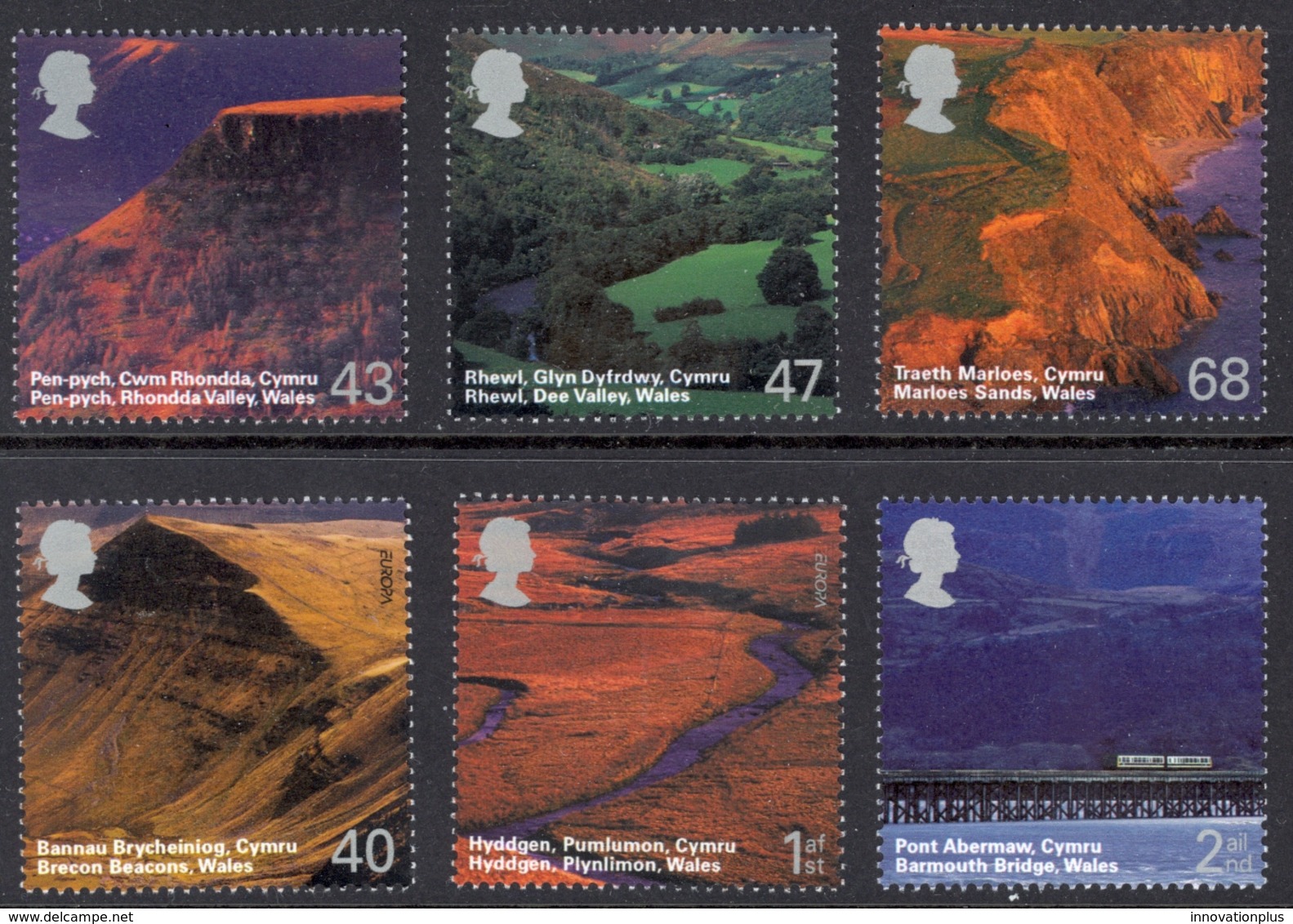 Great Britain Sc# 2215-2220 MNH 2004 Wales Scenery - Unused Stamps