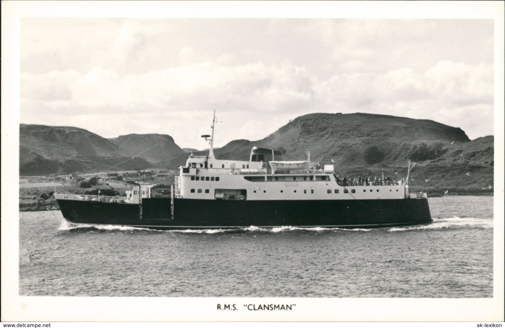 R.M.S. "CLANSMAN" Schiffsfoto Fähre Fährschiff Schiff Ship 1960 - Altri & Non Classificati