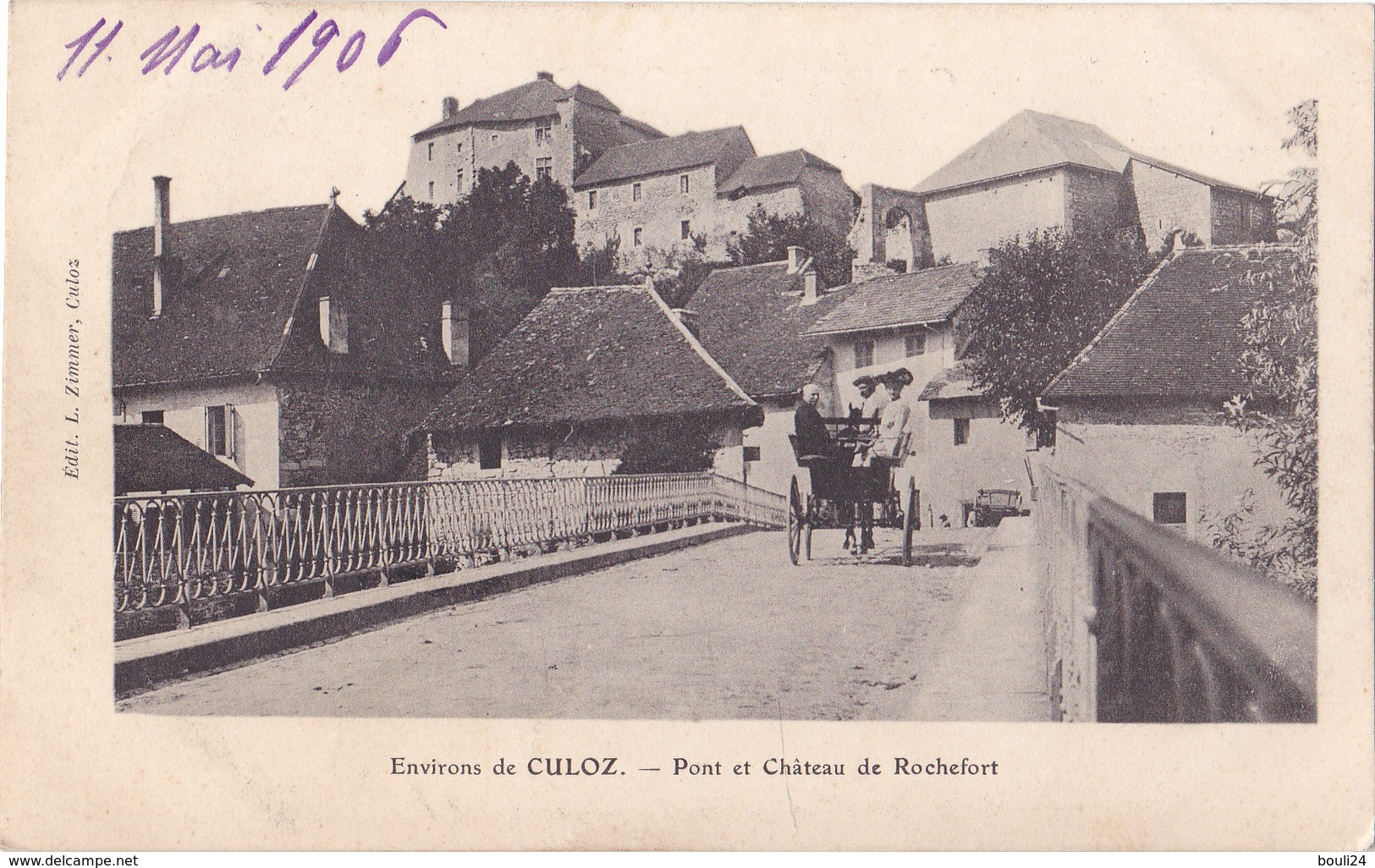 AVIT18- ENVIRONS DE CULOZ  PONT ET CHATEAU DE ROCHEFORT CPA CIRCULEE - Non Classés