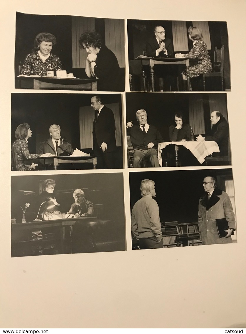 Lot De 11 Photographies Anciennes (1972) Les Chasseurs De Têtes (Théâtre National, Bruxelles) - Célébrités