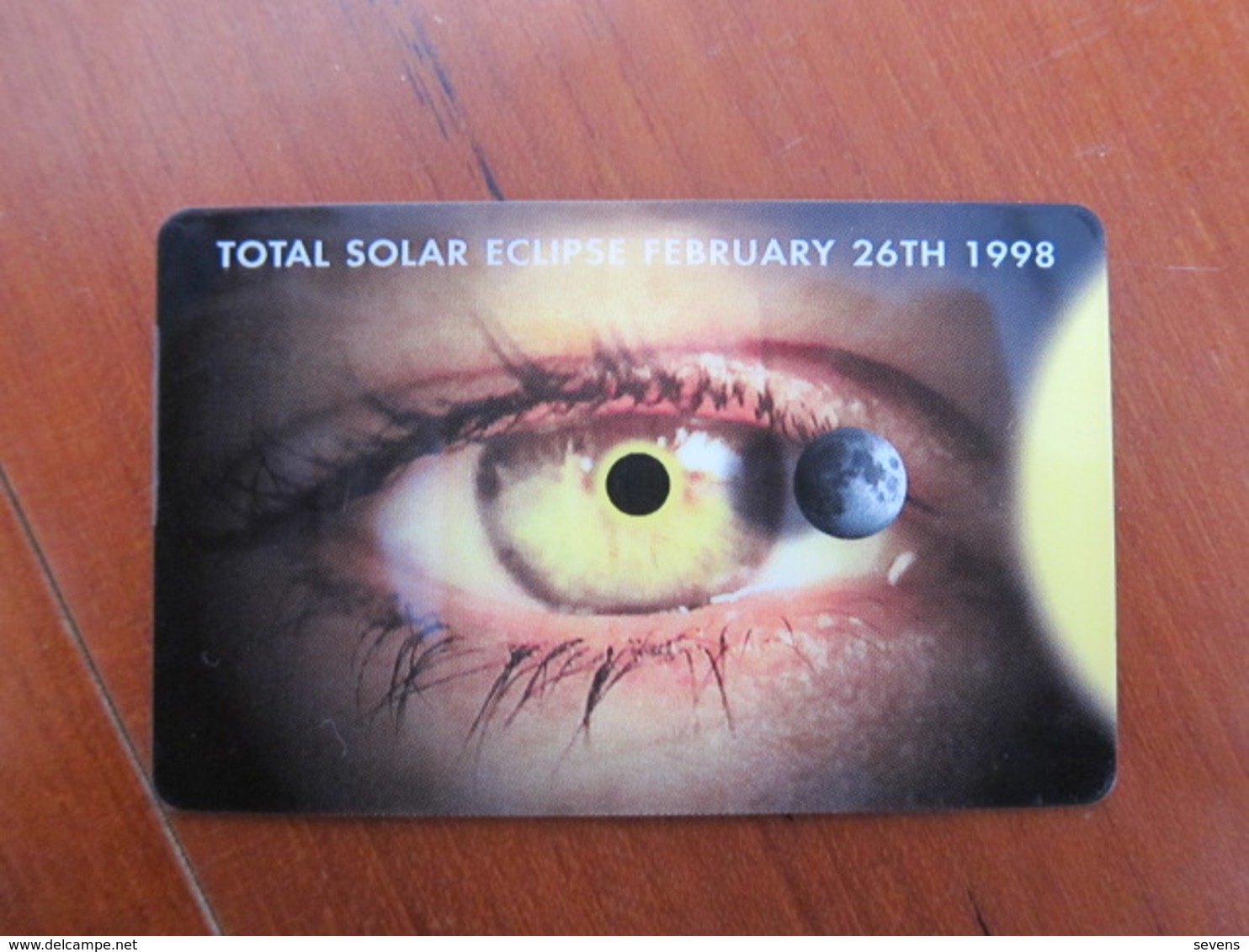 Prepaid Phonecard,Total Solar Eclipse - Antilles (Netherlands)