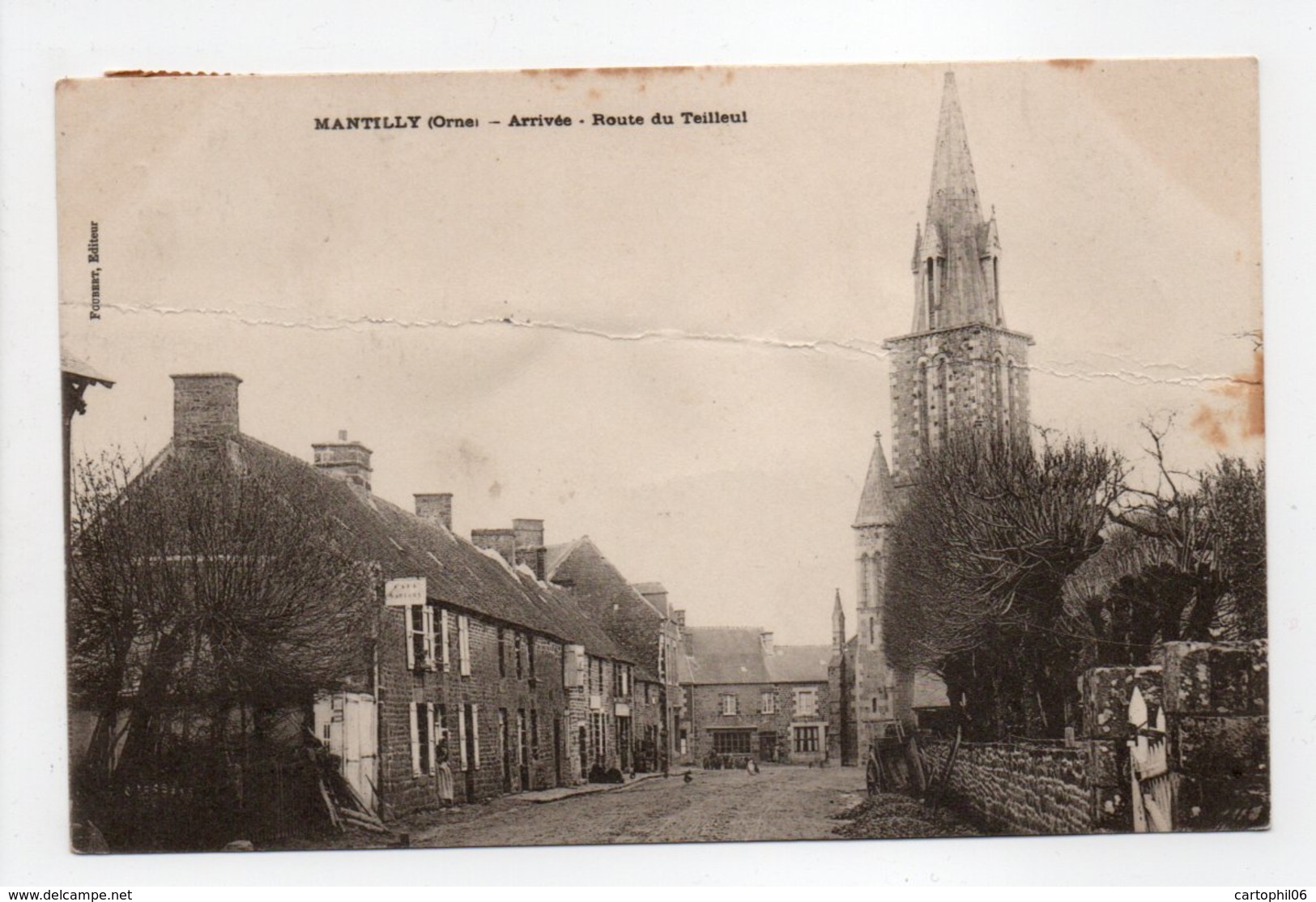 - CPA MANTILLY (61) - Arrivée - Route Du Teilleul 1905 - Edition Foubert - - Autres & Non Classés