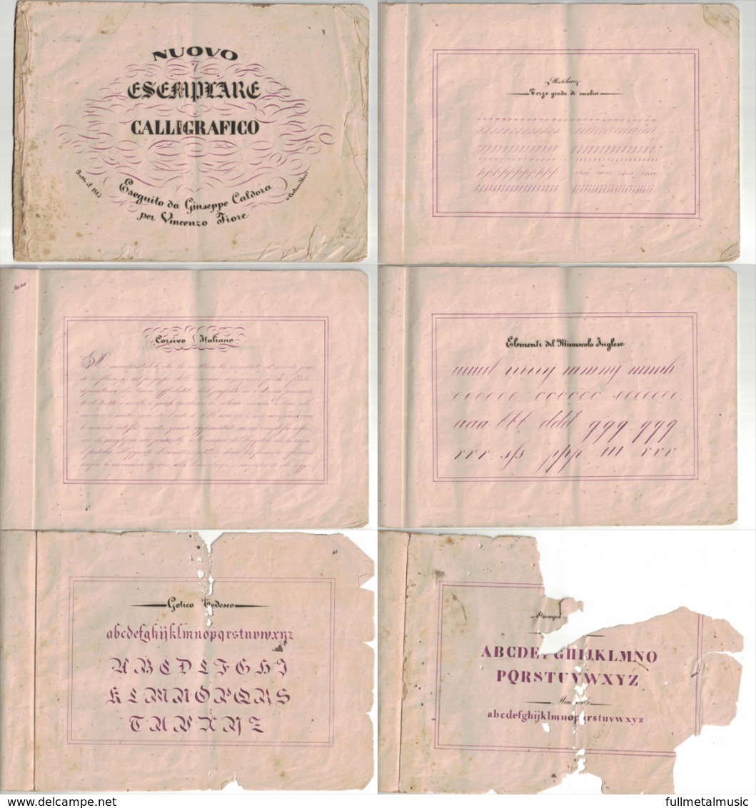 Nuovo Esemplare Calligrafico 1865 G. Caldora Castrovillari Difetti (A) - Altri & Non Classificati