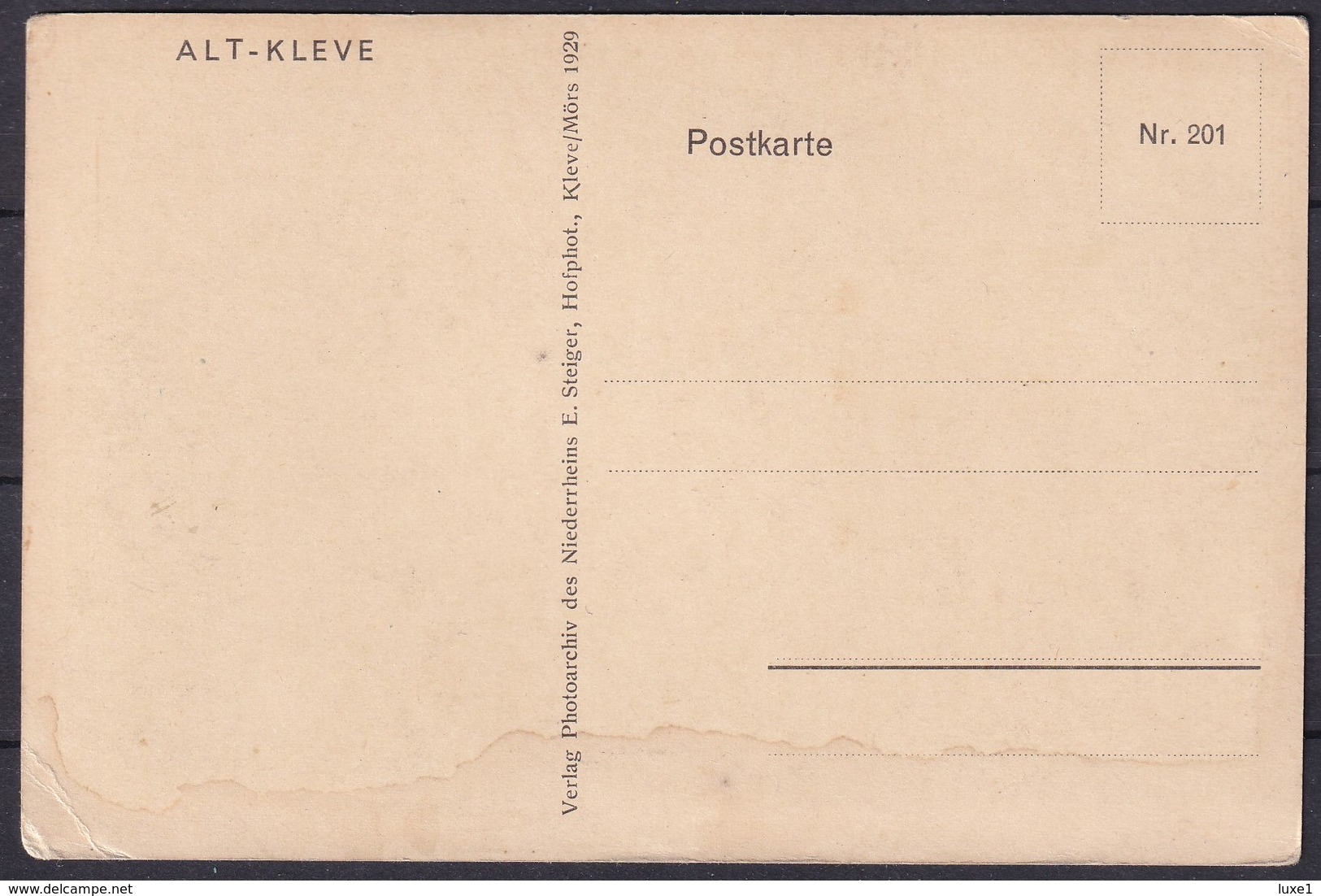 GERMANY  , KLEVE  ,  OLD  POSTCARD - Kleve