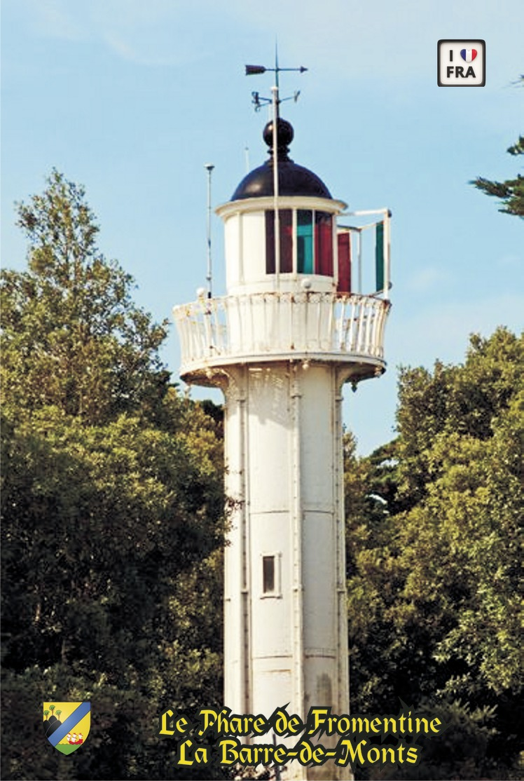 Set 6 Cartes Postales, Phares, Lighthouses Of Europe, France, La Barre-de-Monts, Le Phare De Fromentine - Fari