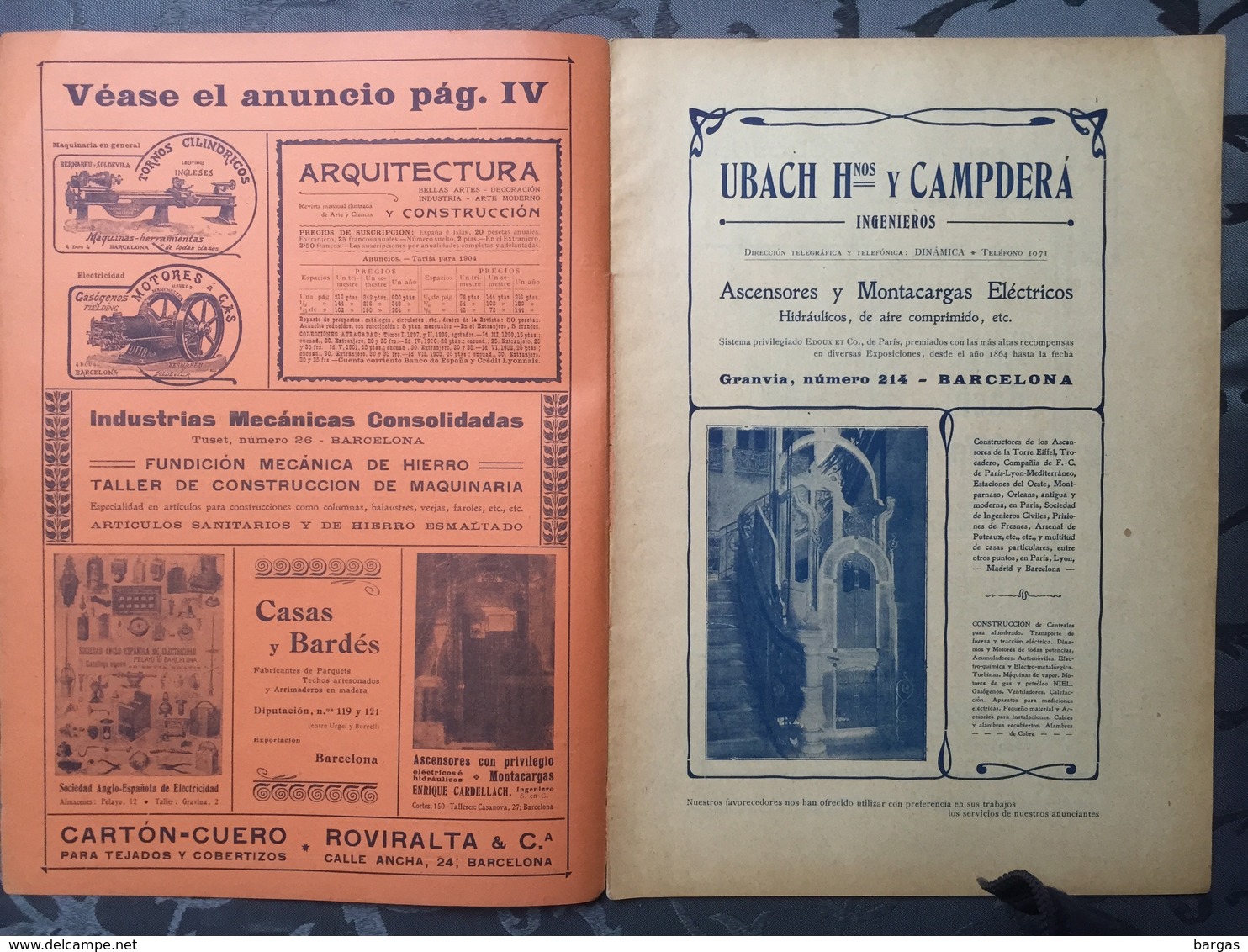 Revue D'architecture Art Nouveau Moderne Madrid Barcelona Espagne - Otros & Sin Clasificación