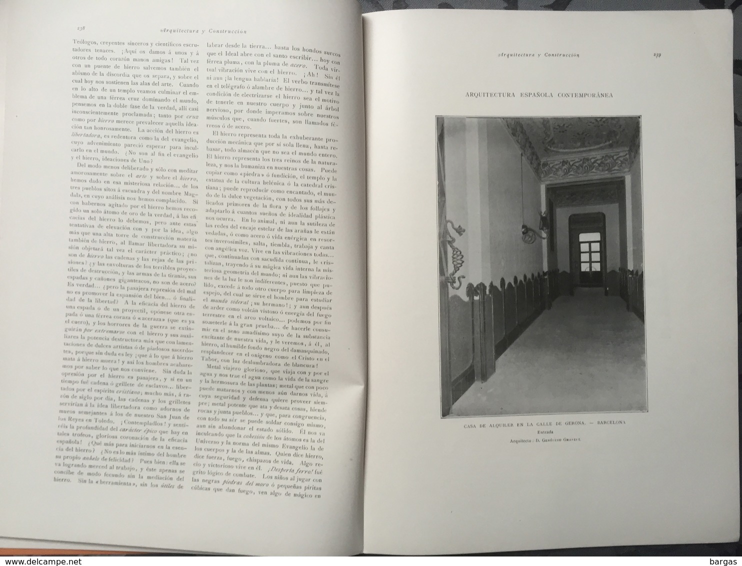 Revue D'architecture Art Nouveau Moderne Madrid Barcelona Espagne - Other & Unclassified