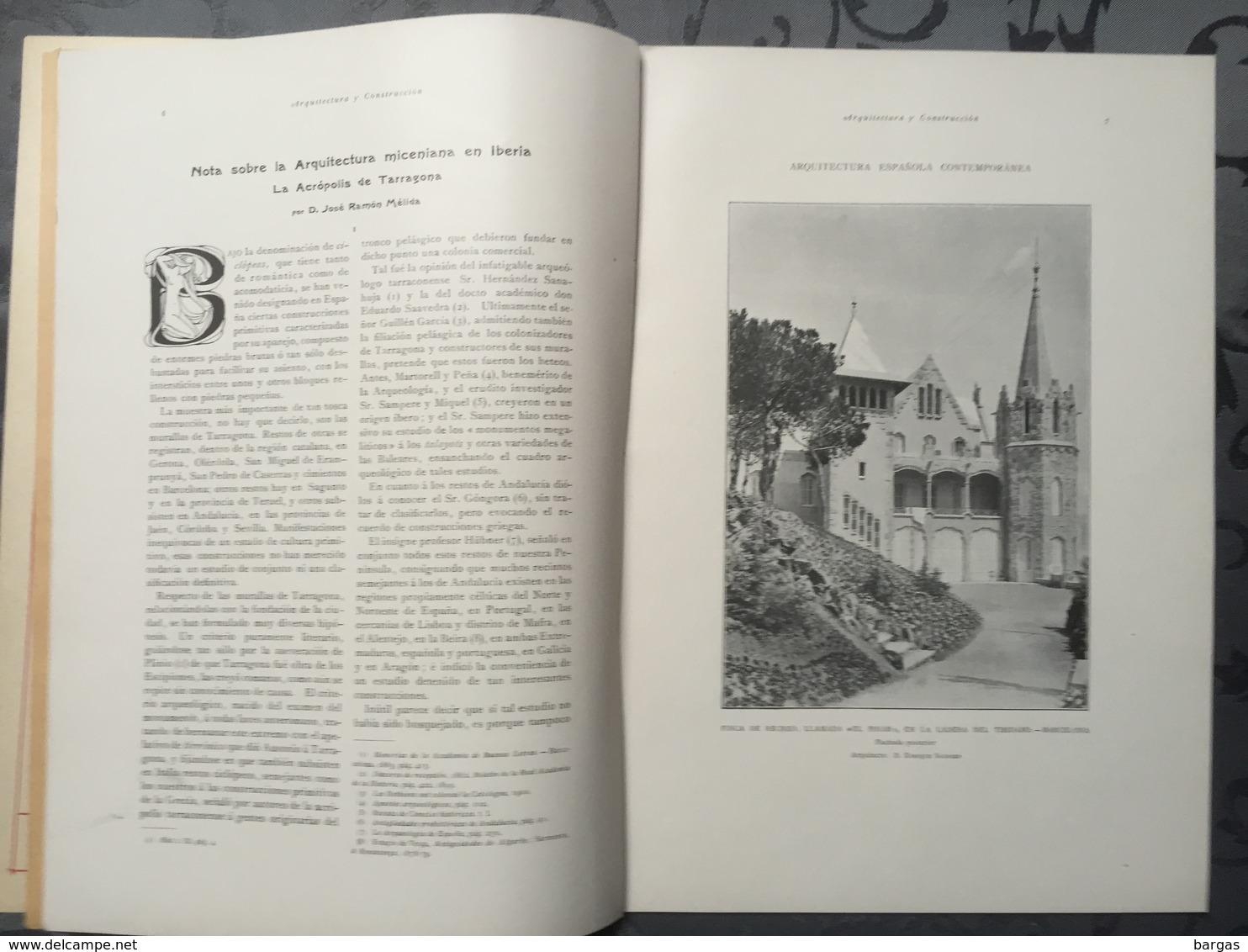 Revue D'architecture Art Nouveau Moderne Madrid Barcelona Espagne - Andere & Zonder Classificatie