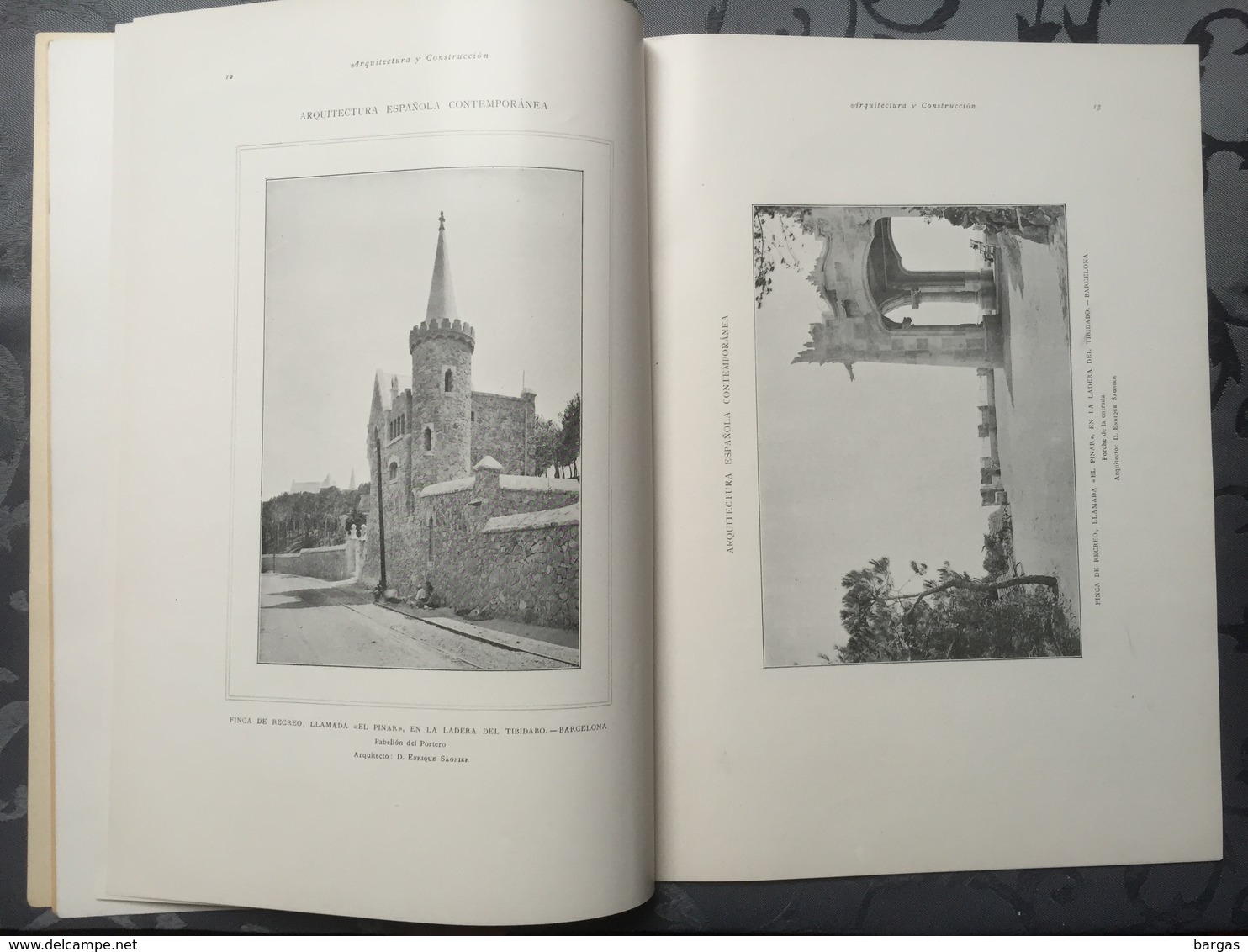 Revue D'architecture Art Nouveau Moderne Madrid Barcelona Espagne - Andere & Zonder Classificatie