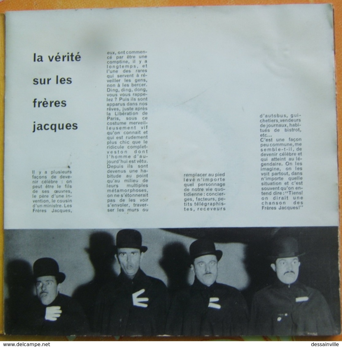 LES FRERES JACQUES - 45 Tours LIVRE DISQUE - Comiques, Cabaret