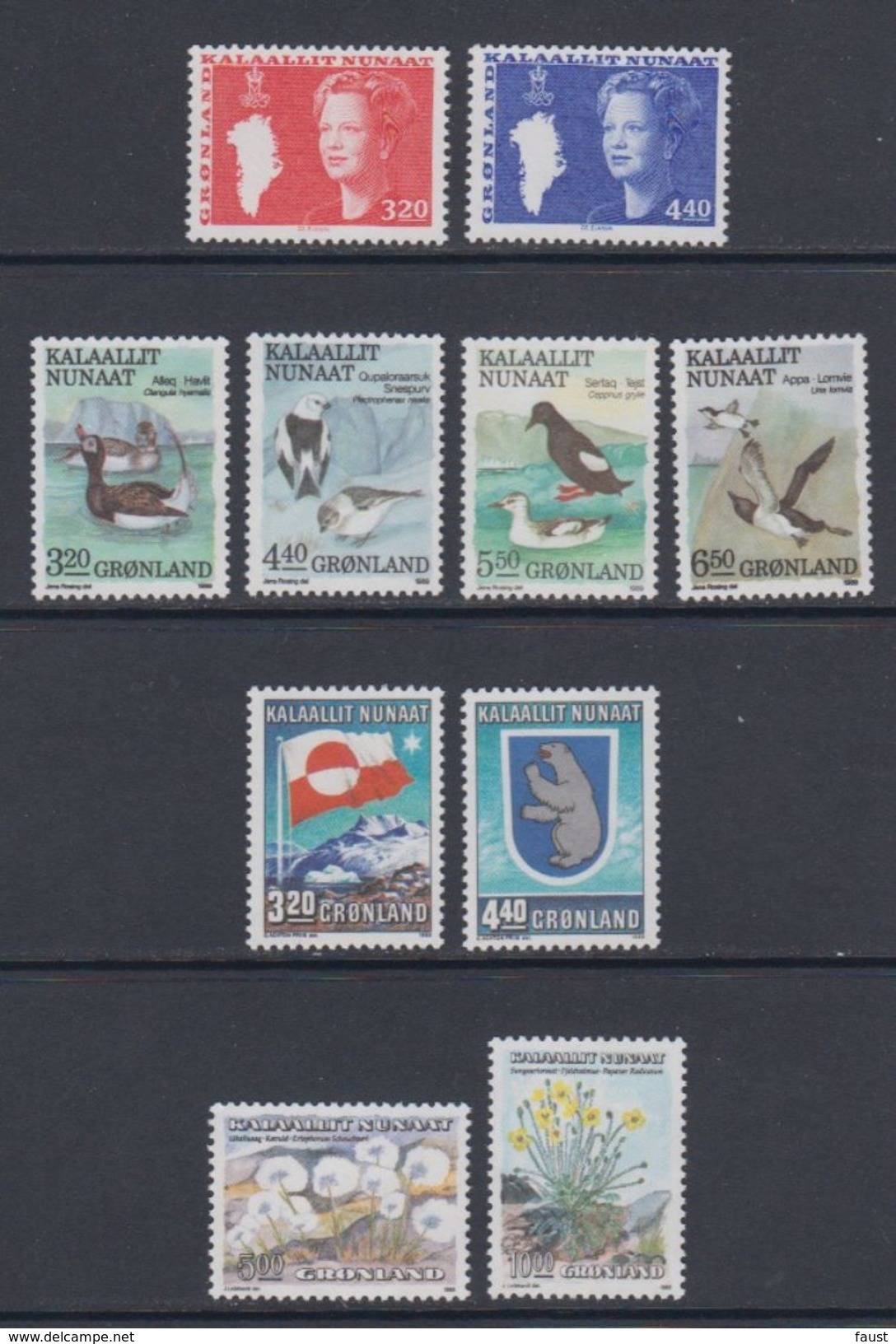 1989 **/(Sans Charn,MNH, Postfris)    Yv. 177/86    Mi. 189/98 (10v.) - Années Complètes