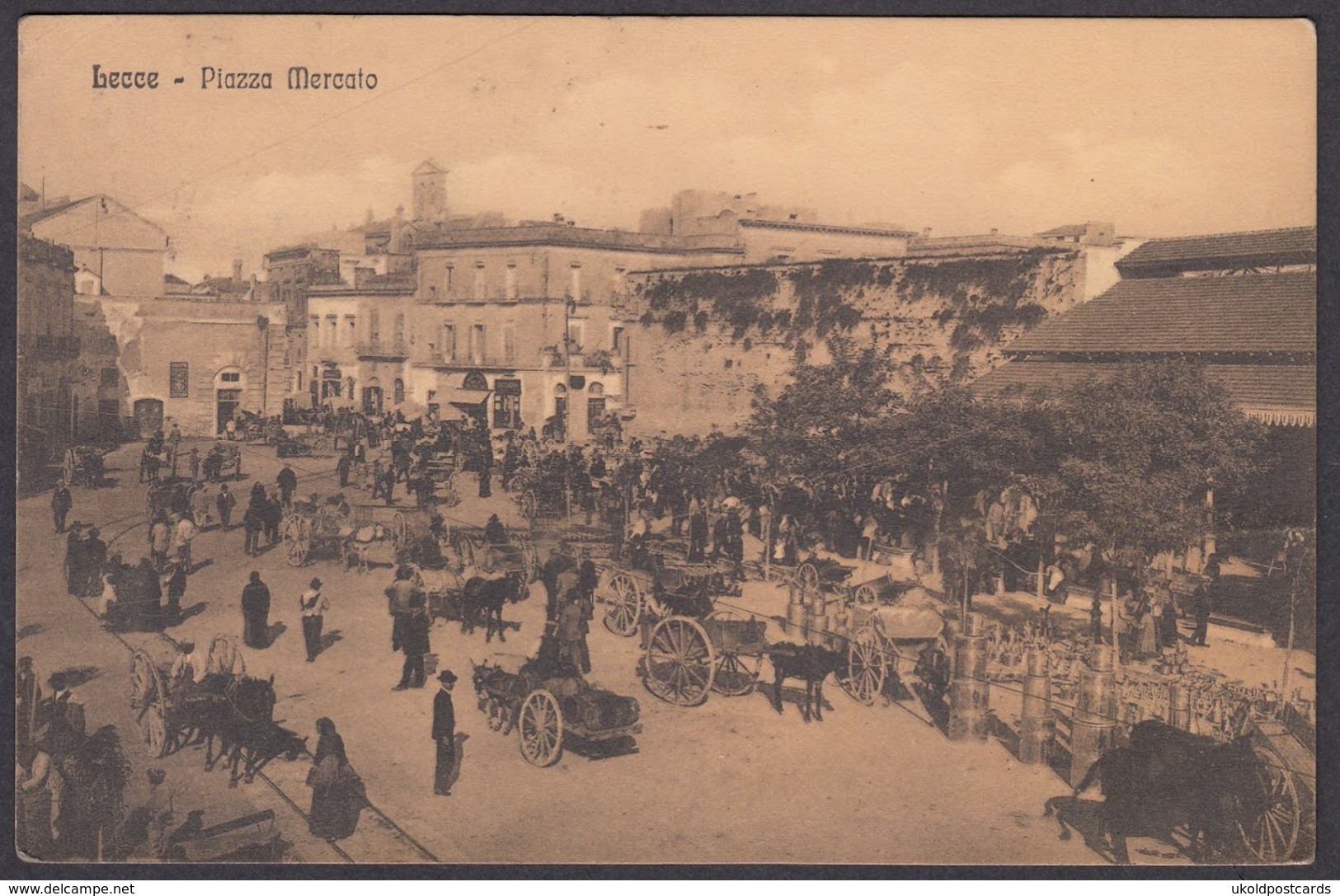 Italia - LECCE, Piazza Mercato, 1911 - Lecce