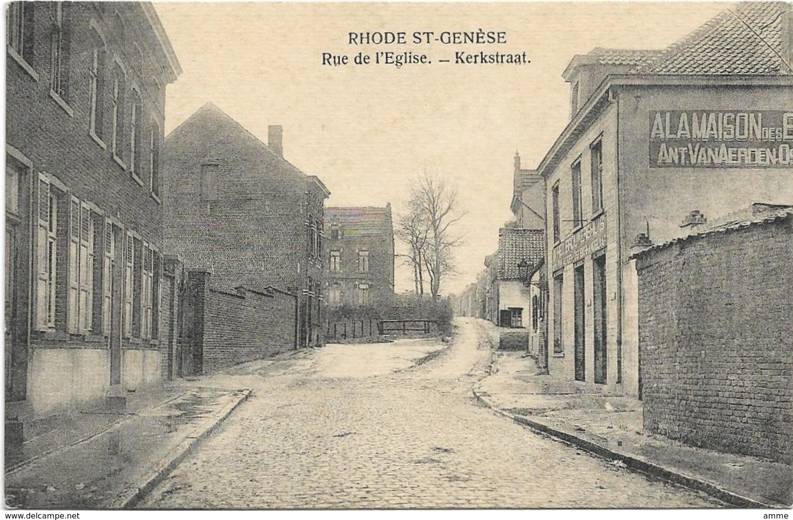 Sint-Genesius-Rode  -  Rhode-St.-Genèse   *  Rue De L'Eglise  - Kerkstraat - Rhode-St-Genèse - St-Genesius-Rode