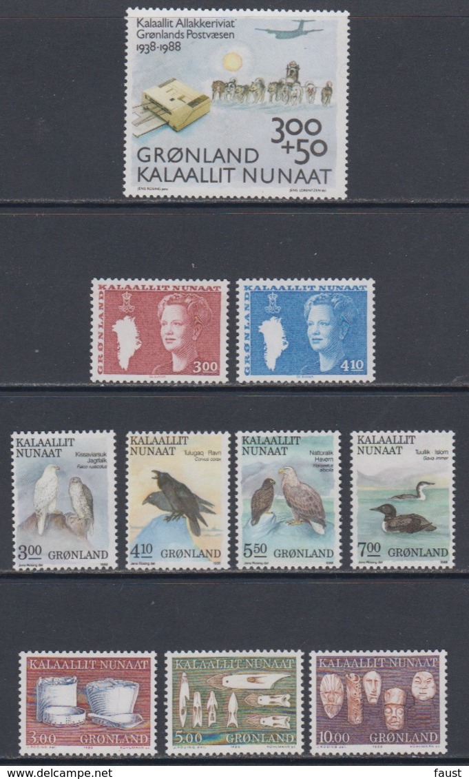 1988 ** (sans Charn.,MNH , Postfris)   Yv. 167/8 169/2 173 174/6   Mi. 179/0 181/4 185 186/8 - Années Complètes