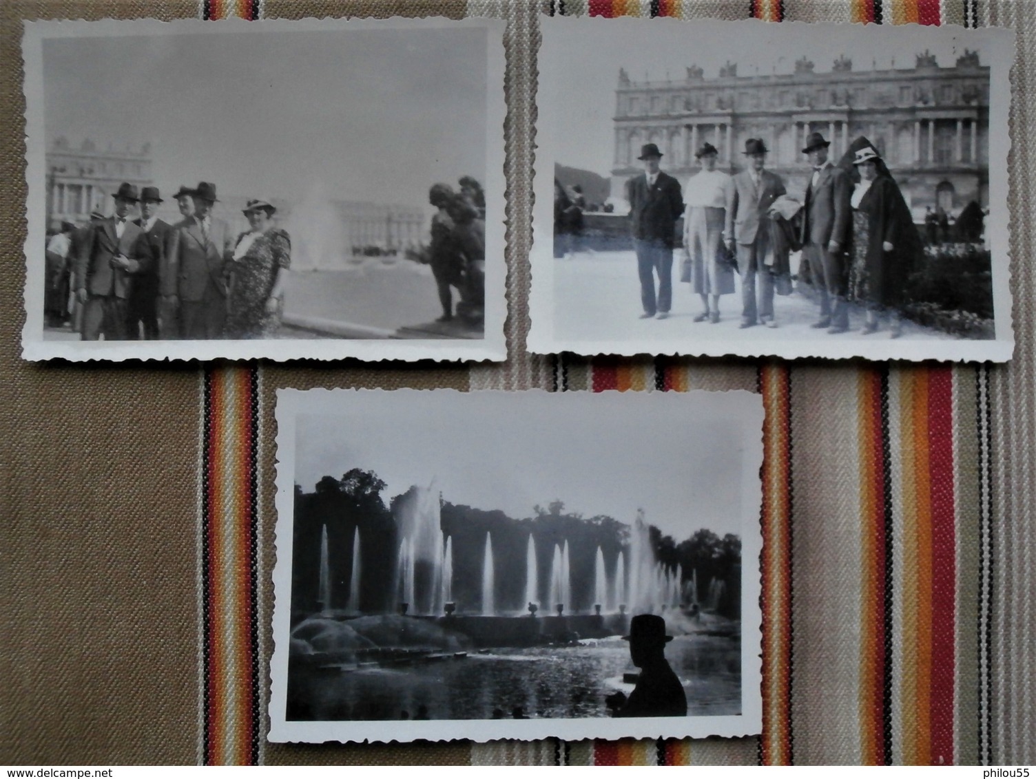Lot De 5 Photos Allemande 75 PARIS VERSAILLE 1937 - Lieux