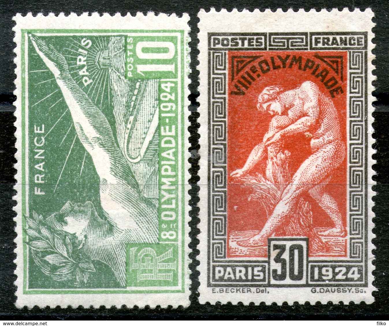 France,1924,Y&T#183/185Mi#198/200,MLH,*,as Scan - Unused Stamps