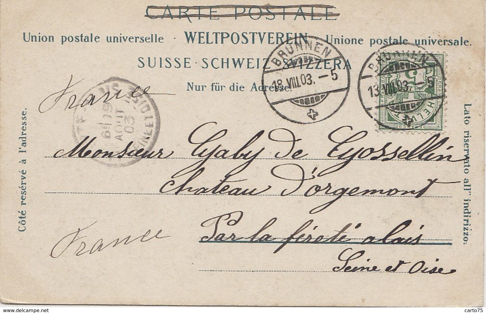 Suisse - Urnersee - Blick Vom Seelisberg - Postmarked 1903 - Seelisberg