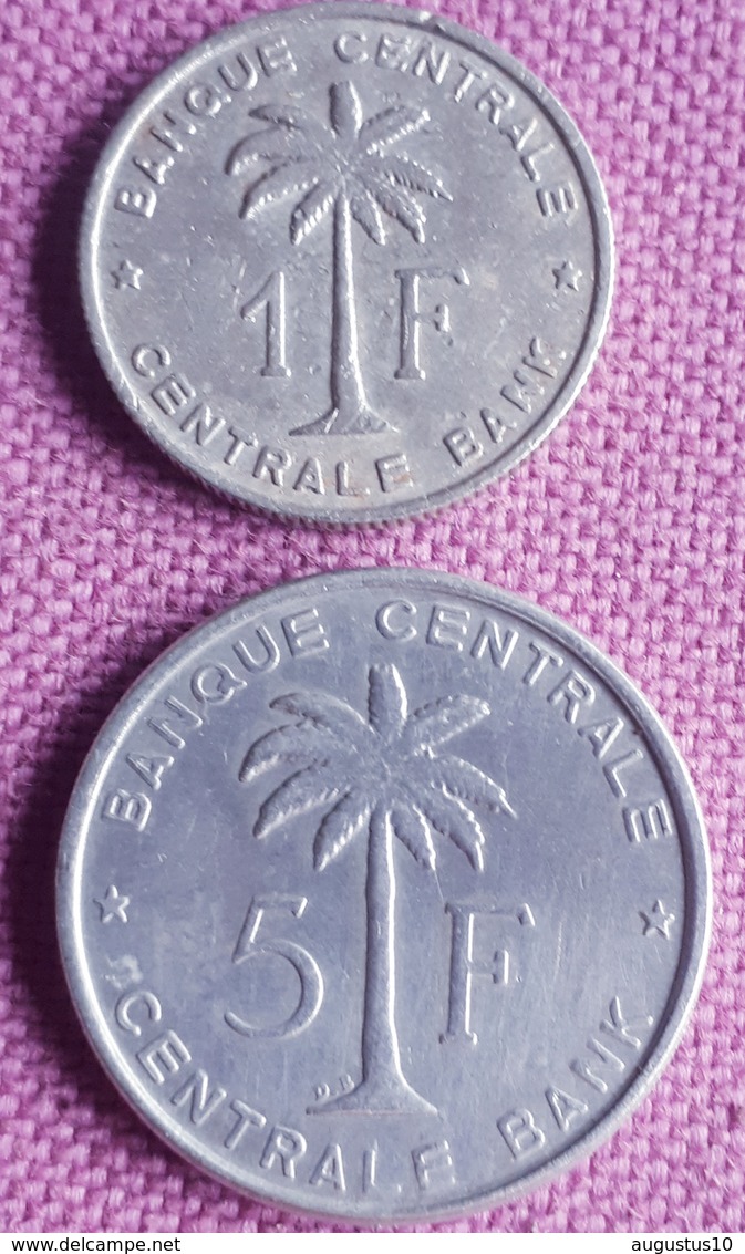 CONGO BELGE/RUANDA URUNDI ; 1+5 FRANCS 1958 - 1951-1960: Baudouin I