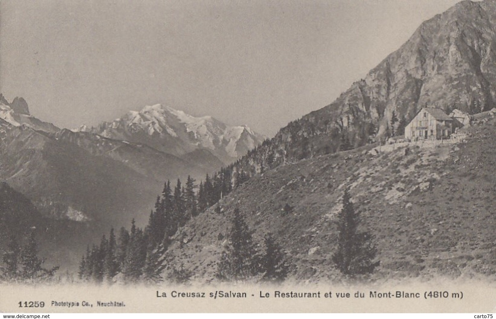 Suisse - La Creusaz S/ Salvan - Restaurant - 1906 - Salvan