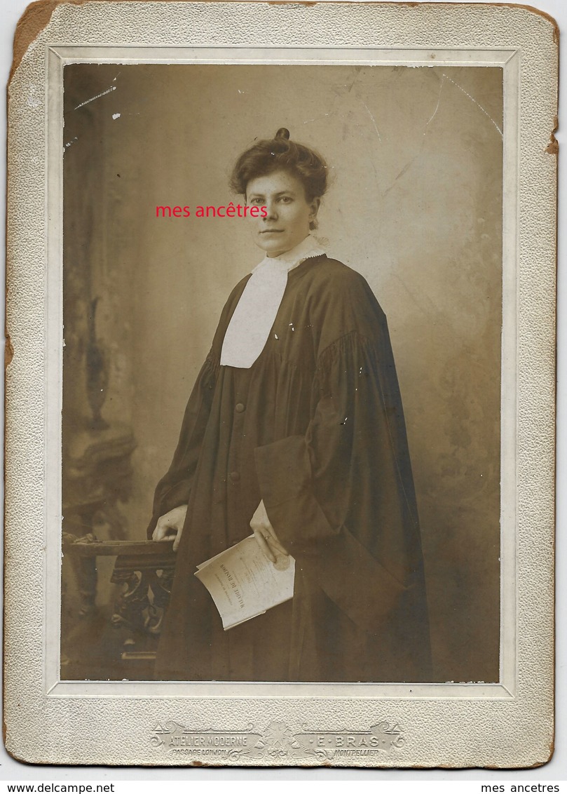 RARE-1898-femme Médecin Hors Norme-Glafira Zielgelmann-jour De Thèse Maladie De Basedow- Montpellier-faculté Médecine - Ancianas (antes De 1900)