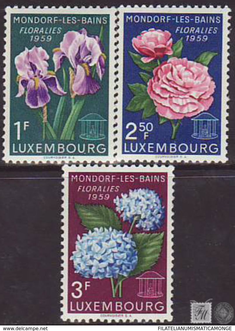 Luxemburgo 1959 Correo 564/66 */NH Flores De Mondorf-les-Bains (3v) - Nuevos