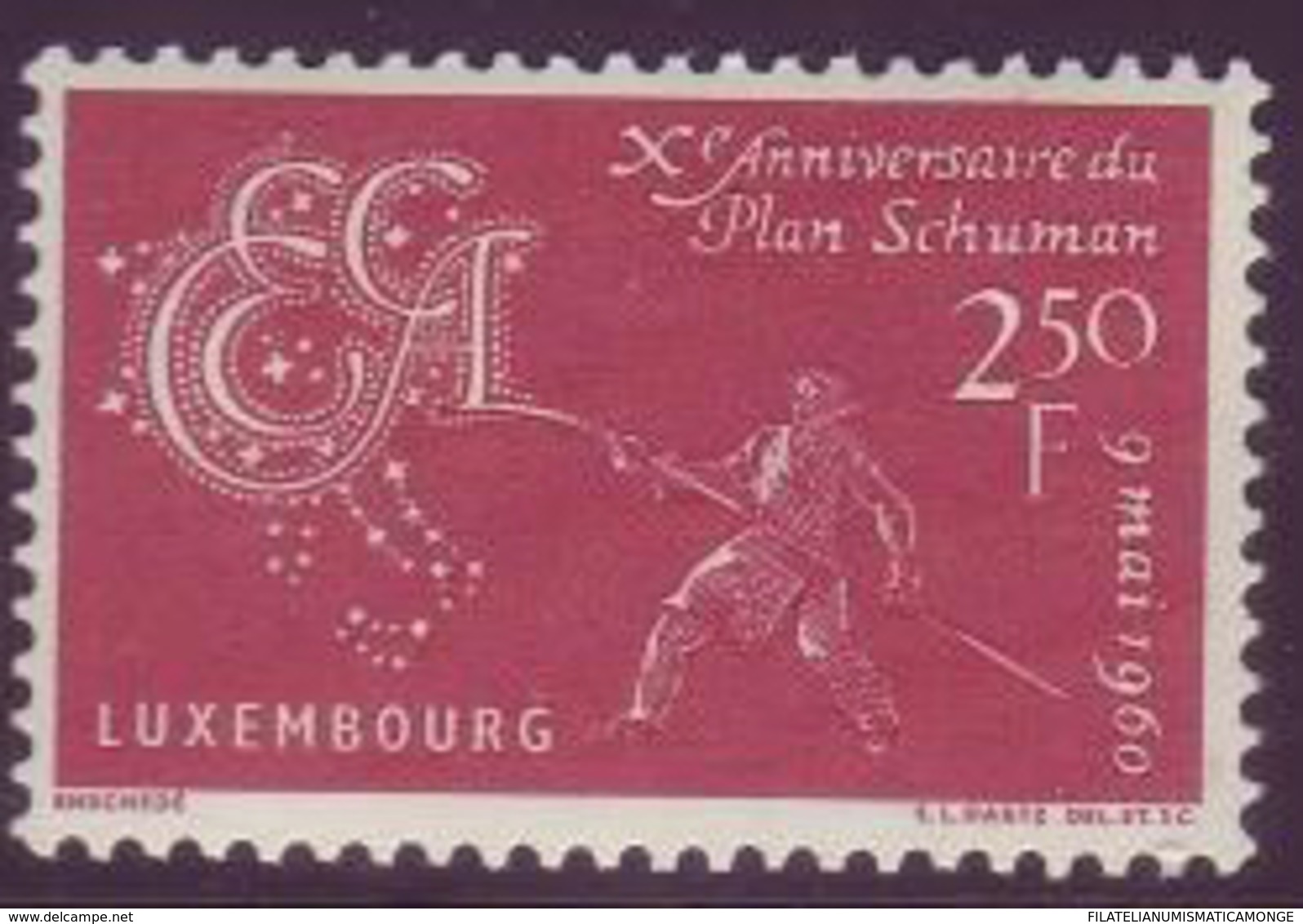 Luxemburgo 1960 Correo 578 ** 10 Aniversario Del Plan Schuman - Nuevos