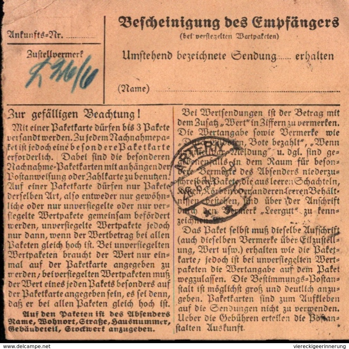 ! 1934  Paketkarte Deutsches Reich, Magdeburg ( Lanz Traktoren, Heinrich Lanz ) Nach Artern - Storia Postale