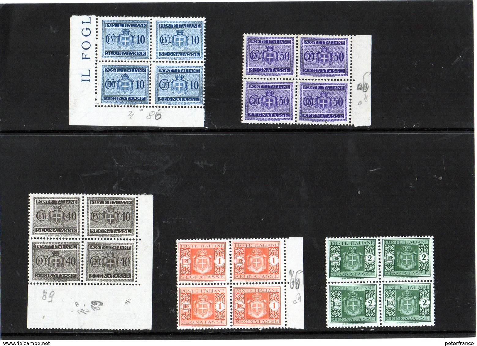 CG3 - 1945- Stemma - Segnatasse - Postage Due