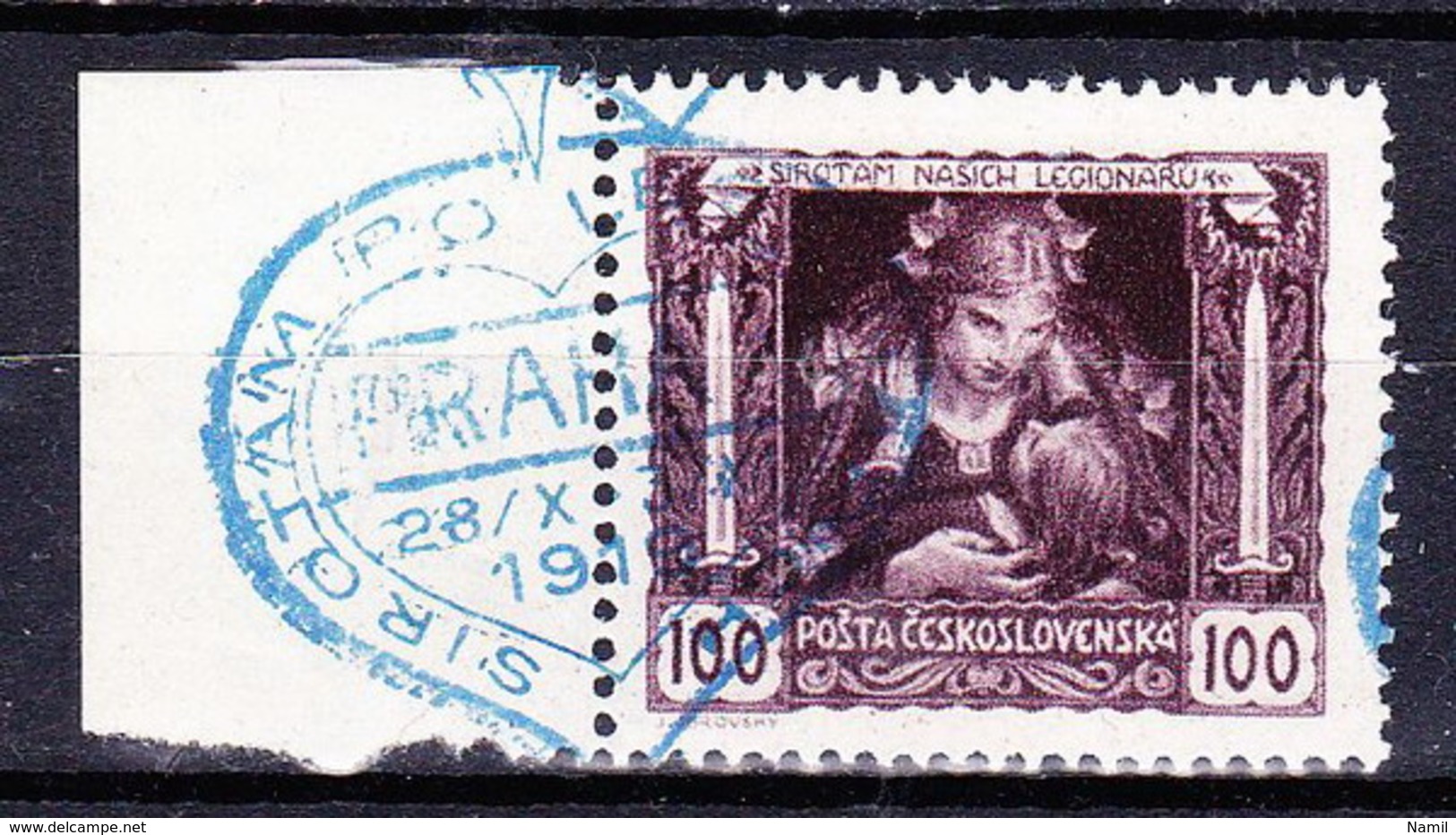 Tchécoslovaquie 1919 Mi 38 (Yv 41 D), Obliteré, - Gebraucht