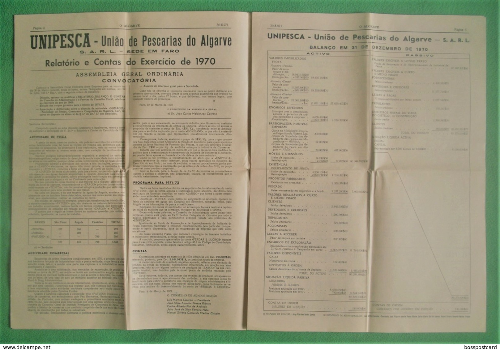 Faro - Jornal O Algarve Nº 3296 De 30 De Maio De 1971 - General Issues