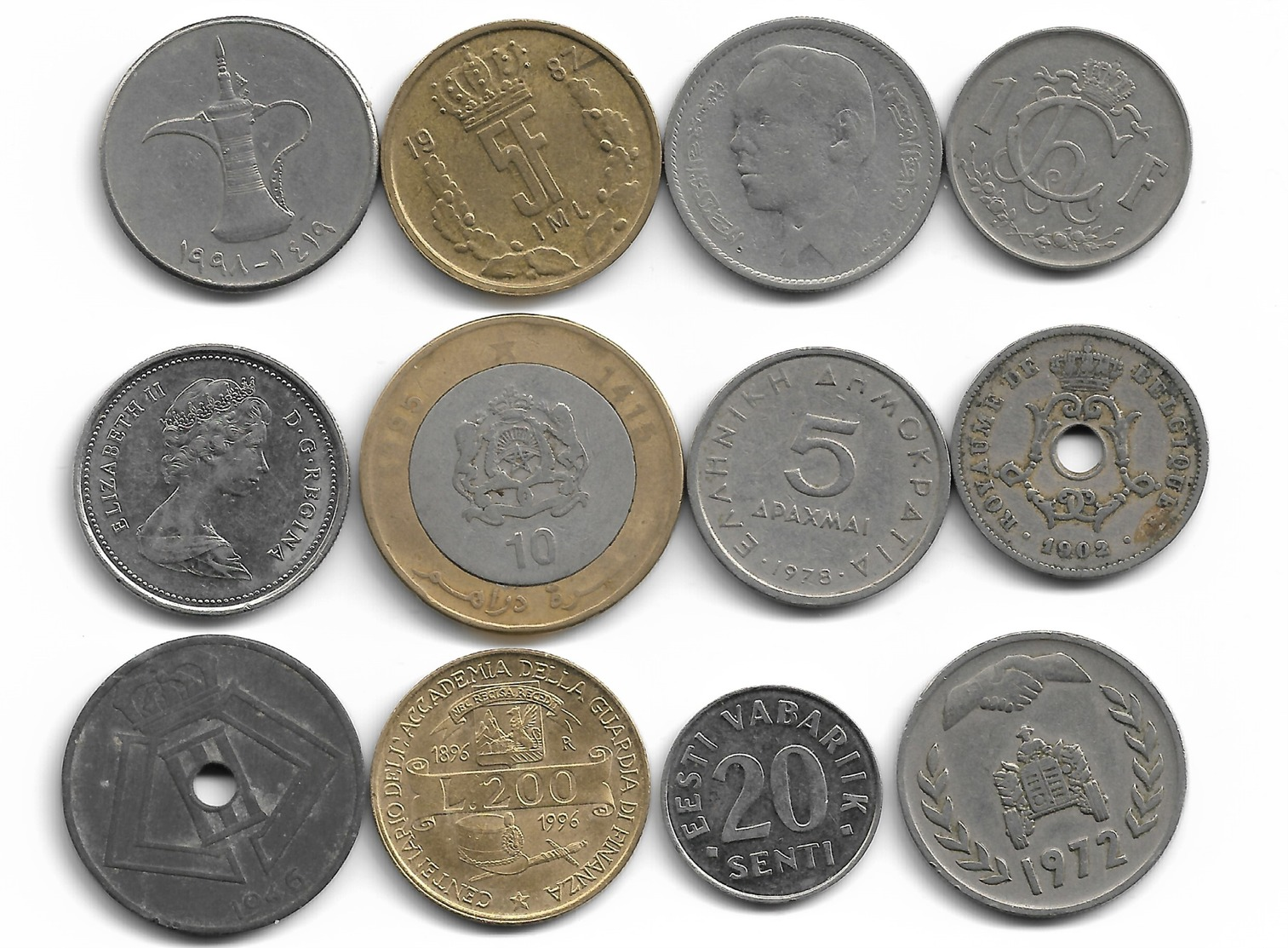 Lot De 12 Pièces Pays Divers  Réf RY09 - Lots & Kiloware - Coins