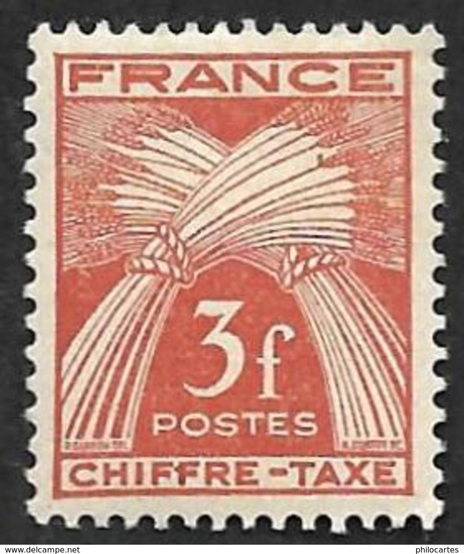 TAXE  N°  73 -  Chiffre-Taxe Gerbes  3f - NEUF** - 1859-1959 Nuovi