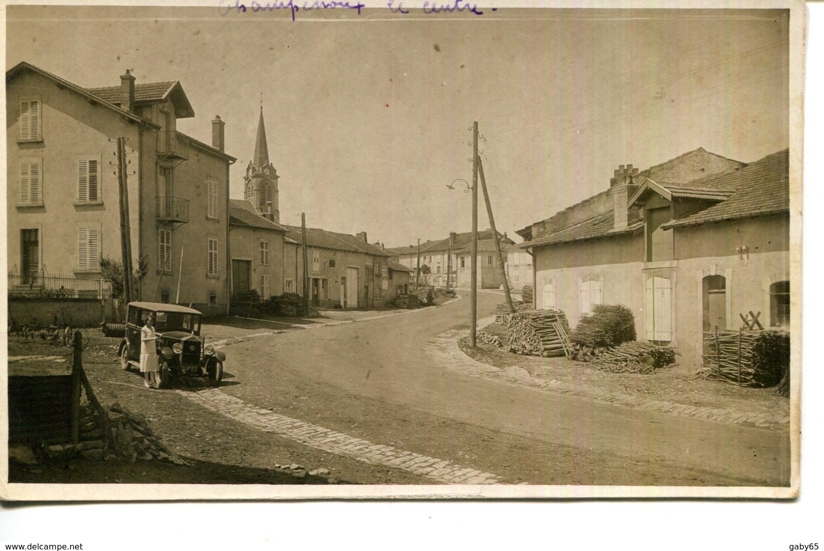 CARTE PHOTO.54.MEURTHE & MOSELLE.CHAMPENOUX.LE CENTRE. - Photos