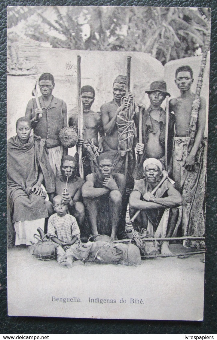 Angola Benguella Indigenas Do Bihé  Cpa Timbrée Voyagée 1914 - Angola