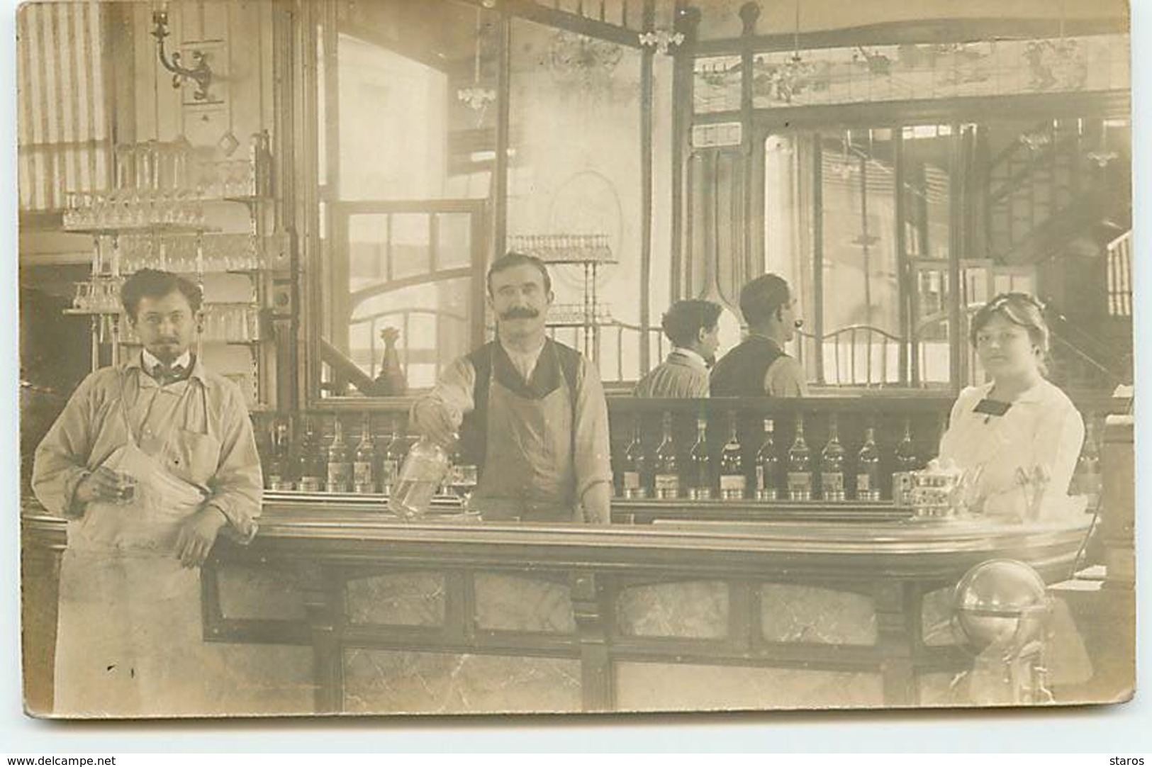 Carte-Photo - Comptoir D'un Café - Cafés