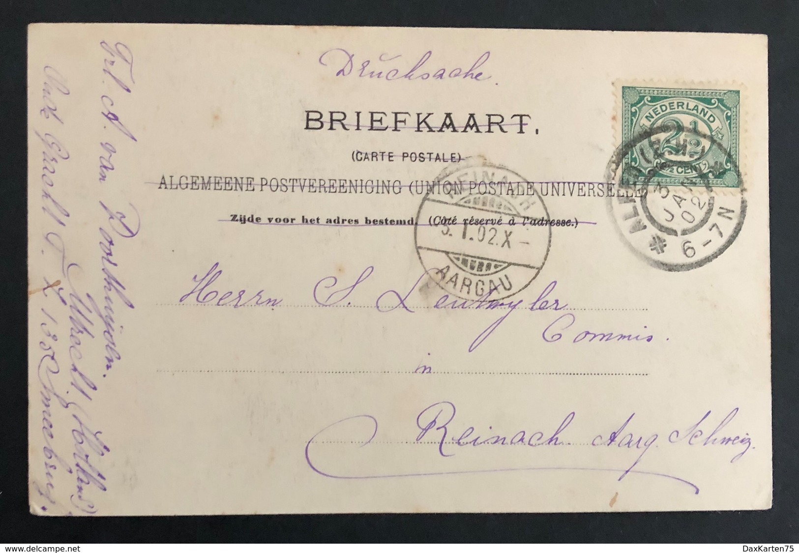 Alfen Gezicht Op Den Rijn/ Old Card Stamped 1902 - Alphen A/d Rijn