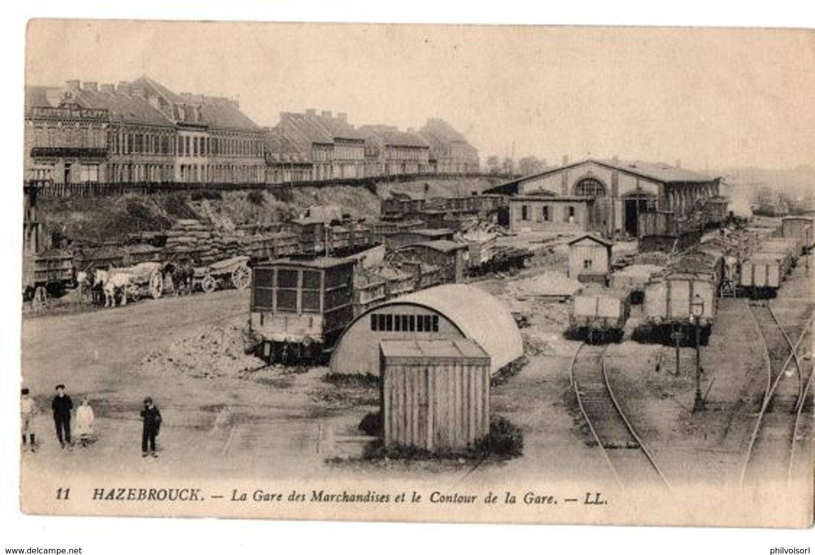 HAZEBROUCK GARE DE MARCHANDISES TRAINS TRES ANIMEE - Hazebrouck