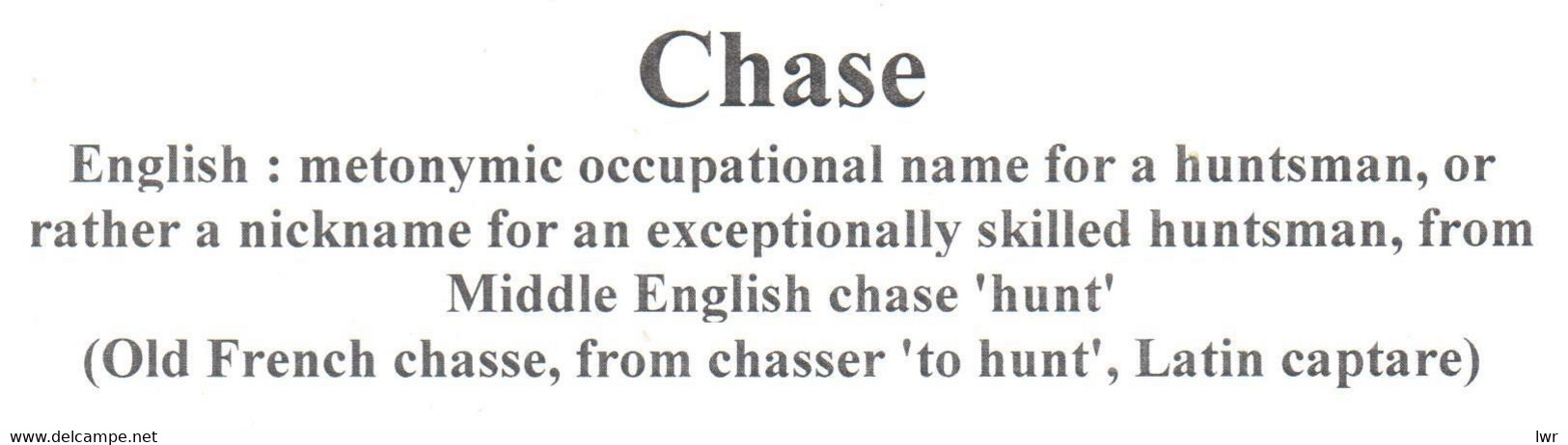 USA - Free Frank Cover - George William Chase M.C. - Hunter - Huntsman - Other & Unclassified