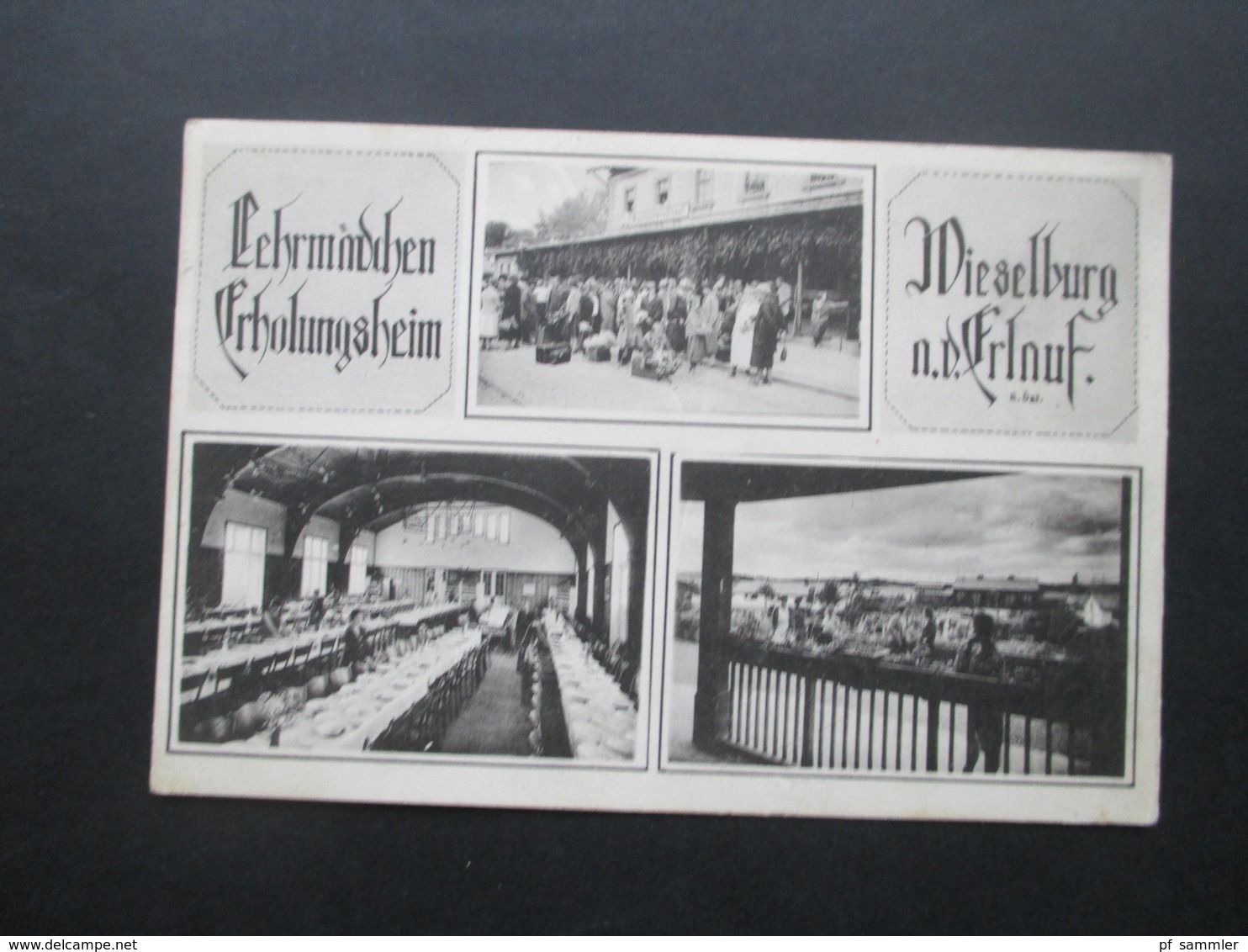 Österreich 1925 Mehrbildkarte Lehrmädchen Erholungsheim Wieselburg A.d. Erlauf Phot. J. Perscheid, Wien III - Hotels & Restaurants