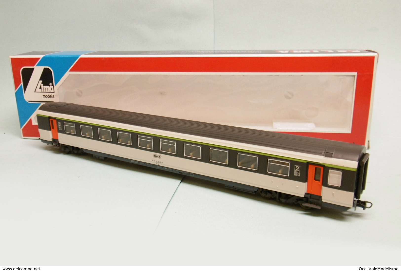 Lima - VOITURE CORAIL 2ème Classe B11 Tu SNCF Réf. 30 9185 BO HO 1/87 - Scompartimento Viaggiatori