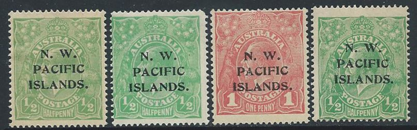 Timbre-Poste AUSTRALIE (NW PACIFIC ISLANDS) Lot Têtes Georges V* - Ungebraucht