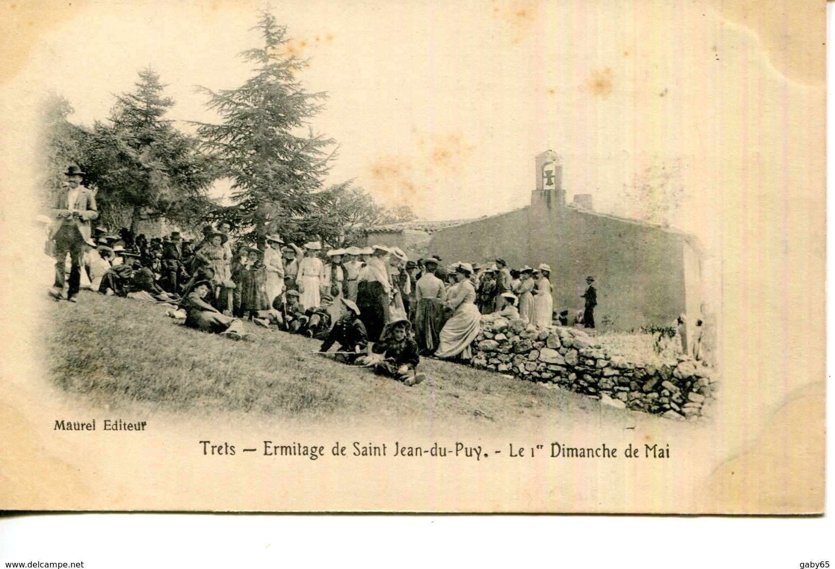 CPA.13.BOUCHE DU RHONE.TRETS.ERMITAGE DE SAINT JEAN DU PUY. 1er DIMANCHE DE MAI. - Trets