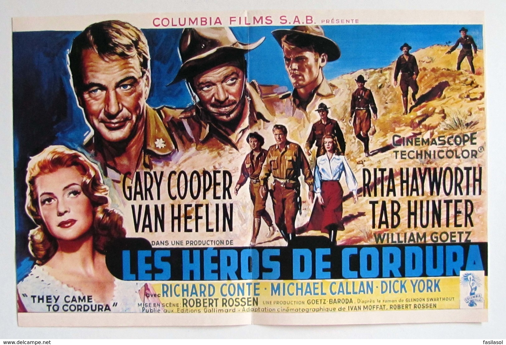 Affiche De Film : Les Héros De Cordura (27,5x41cm) Repro TV Vidéo - Posters