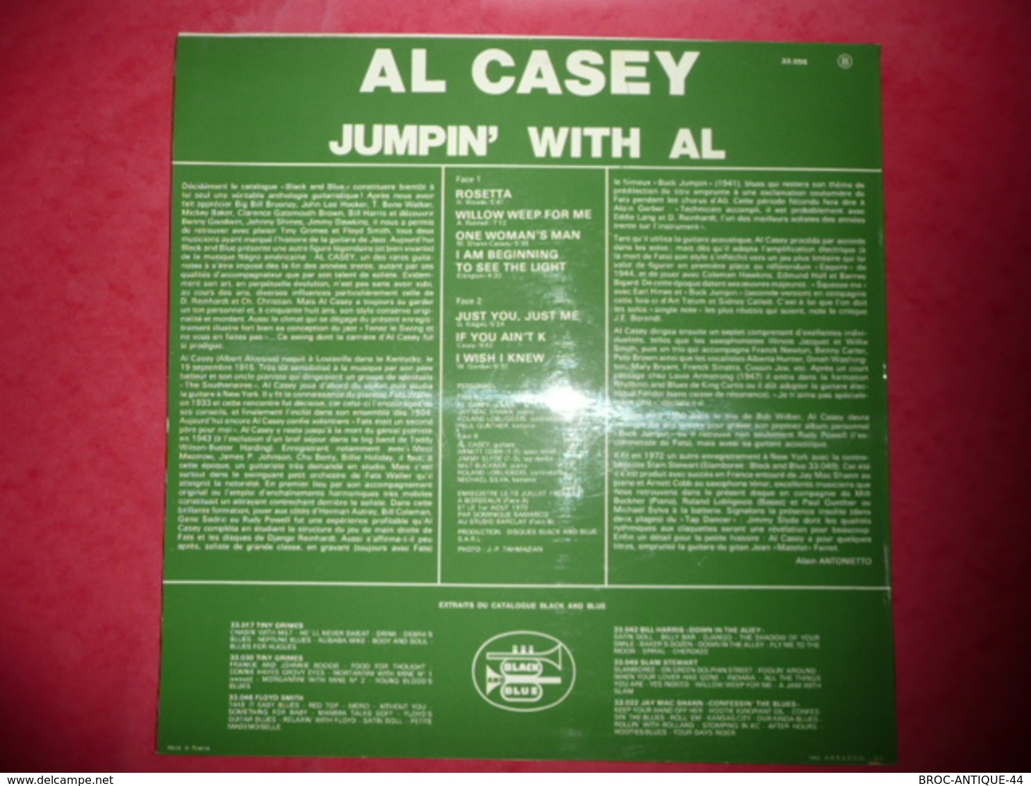 LP33 N°1156 - AL CASEY - JUMPIN' WITH AL - COMPILATION 7 TITRES JAZZ BLUES SWING - Jazz